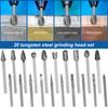 40PCS Carbide Burr Set, Hard Alloy Tungsten Steel Double Cut Rotary File Milling Cutter Head, Woodworking Grinding Carvin Tool