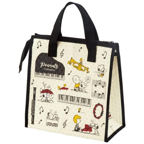 Skater Skater Lunch Bag Non-woven Cool Bag Snoopy Orchestra FBC1-A