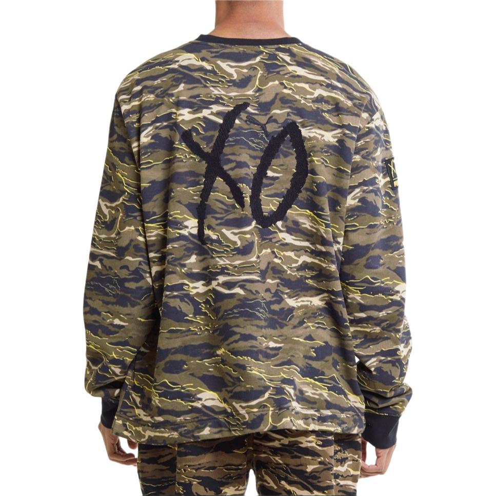 Puma X XO Oversize Crew Camouflage Felpa Pullover Casual Uomo felpa 575347-51