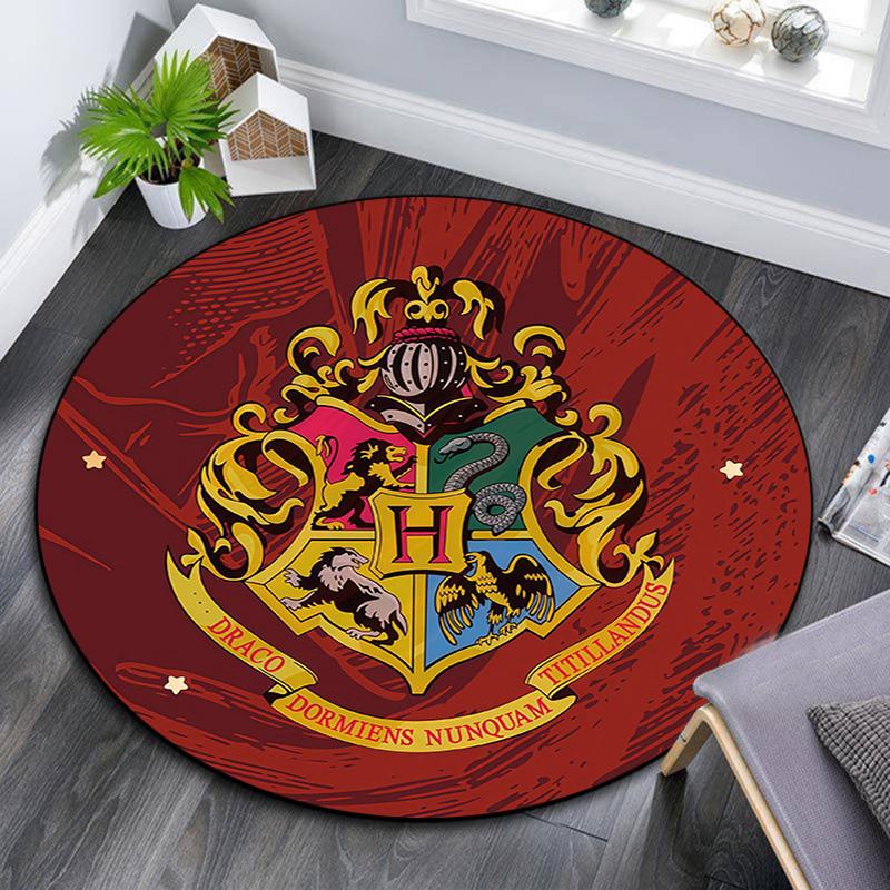 Harry Potter2 Round Area Rug,Carpet Rug for Living Room Bedroom Sofa Playroom Decor,Non-slip Floor Mat