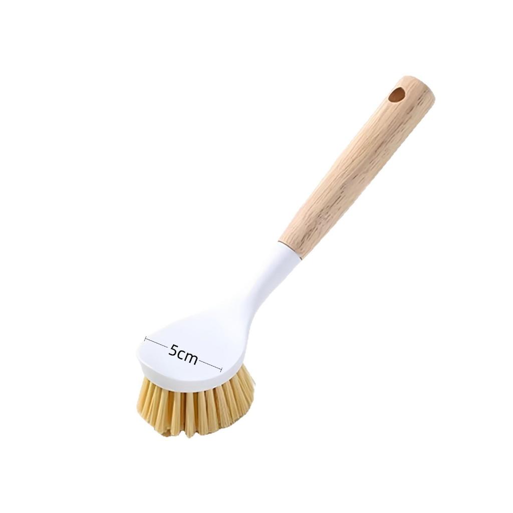 Pot and Dish Cleaning Brush with Long Handle - Non-Stick and Oil-Resistant Kitchen Brush for Descaling and Stubborn Stains.