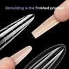 240Pcs Clear Dual Forms Nail Mold Sets Full Cover False Nail Tips Poly Nail Gel Mold Reusable Nail Top Form