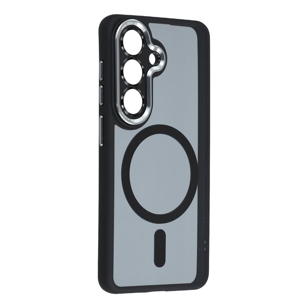 For Samsung Galaxy S25 Magnetic Case TPU + Acrylic Hybrid Phone Shell
