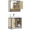 VidaXL Bathroom Furniture Set 2 Pcs Sonoma Oak, Storage Cabinet, Bathroom Cabinet, Vanity Unit 3300936