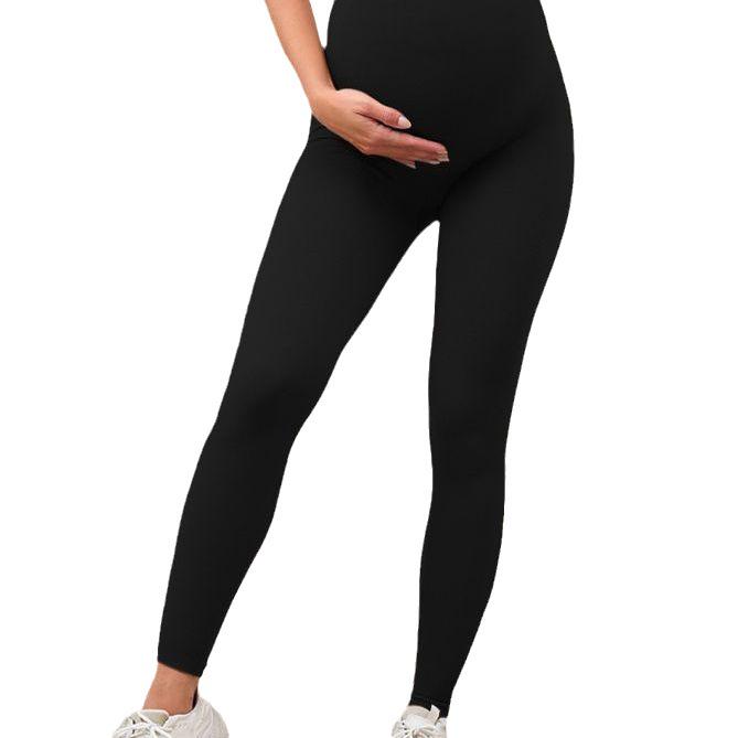 2025 New Style Maternity Leggings: High Elasticity, Quick-Dry, Small Leg Fit, Early Pregnancy Belly Support, No Binding, Long Pants