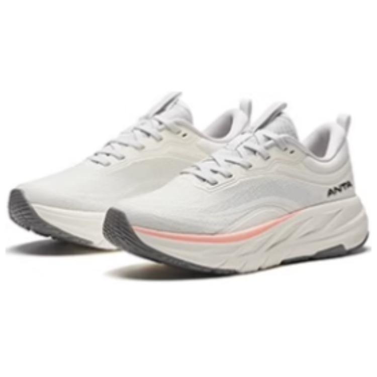 Anta Shunxing 10 Comfortable Versatile Non-Slip Wear-Resistant Low-Top Training Shoes Women Sneaker White Beige 122517718-3