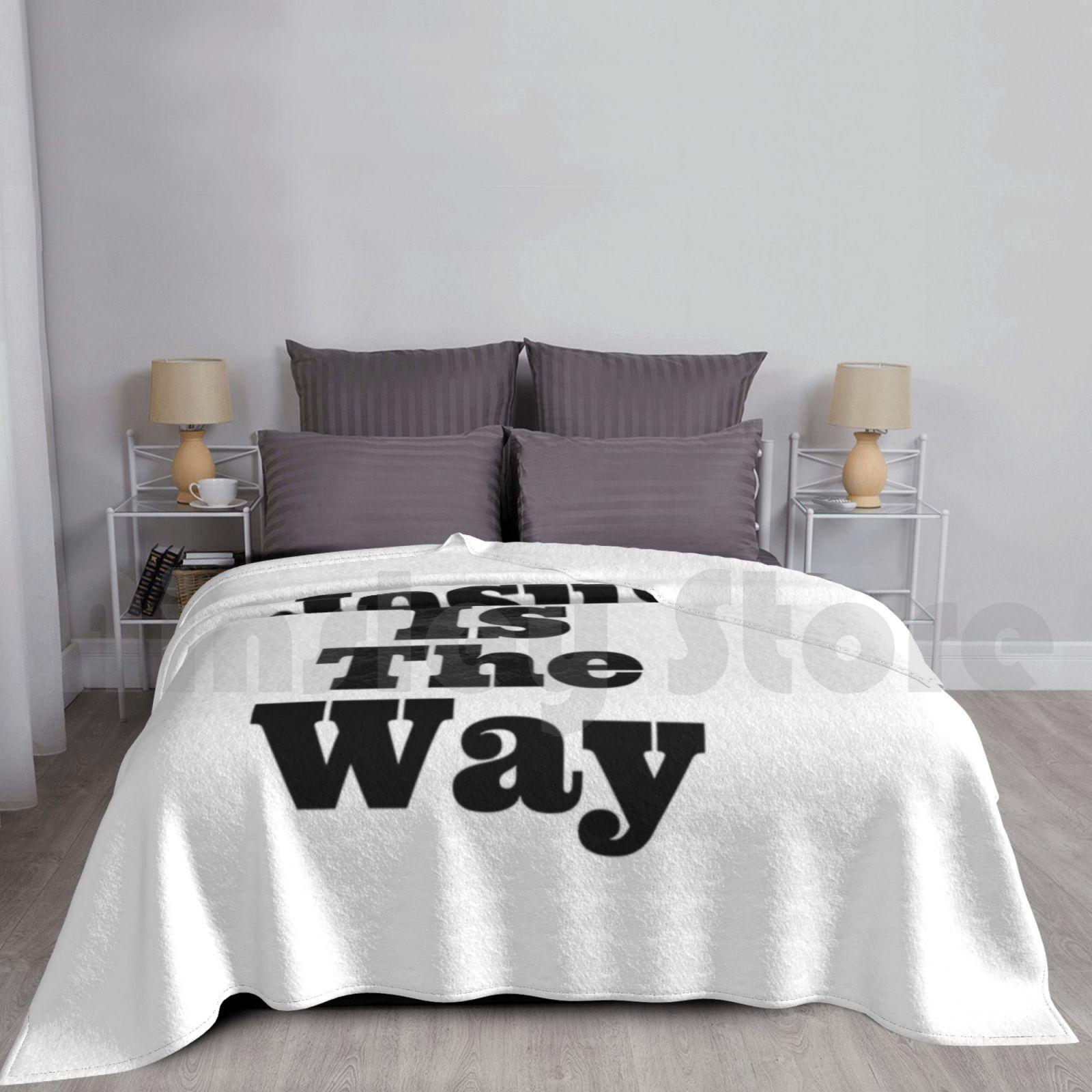 Jesus Is The Way Blanket For Sofa Bed Travel Jesus Jesus Is The Way Christmas Gift Jesus Gifts I Love Jesus Size: 75*100cm, Weight: 230 GSM