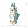 Funny Cat  Pillow Case Home Decoration Polyester Pillow Cover for Sofa Kawaii Cushion Cover Fundas Cojines  X
