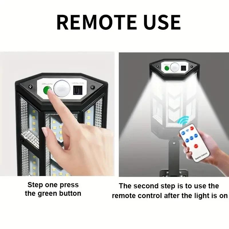 1pcs Bright LED Solar Wall Light, IP65 Motion Sensor, 3 Lighting Mode Light, Outdoor Garden Security Street Yard Lamp