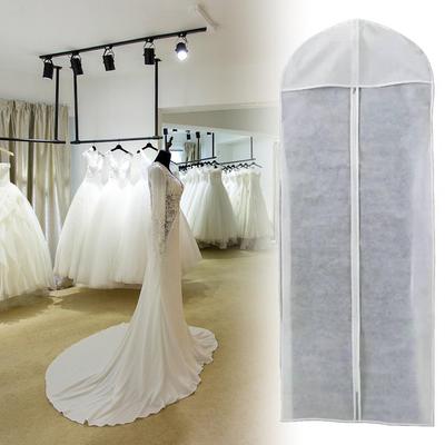 Saco de Armazenamento para Vestido Transparente Capa Protetora contra Poeira para Vestido de Noiva Alta Capacidade para Roupas Longas Capa Protetora para Vestido de Noiva