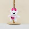 Cute Plush Puppy Keychain With Sunglasses Cartoon Dog Doll Bag Charm Pendant Toy