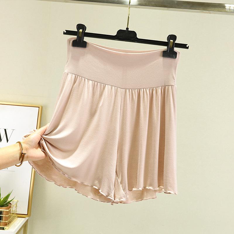 Women's High Waist Shorts Wide Leg Loose Fit Modal Fabric Casual Summer Hot Pants Daily Home Wear