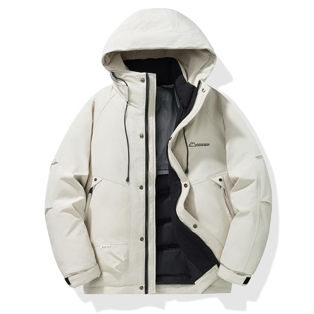 Autumn and winter new men's fashion warm duck down thickened trendy brand handsome casual jacket