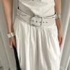 Korean Rivet Wide Belt Gothic Dress Jeans Belt Retro Women's Waist Belt  Streetwear