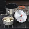 Camping Pressure Pot Stainless Steels Stove Pressure Cooker Outdoor Cookware for Backpacking Hiking Traveling 2500ML