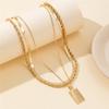 New Classic Geometric Round Hollow Snake Necklace Fashion Twist Chain Pendant Fashion Women's Choker Necklac Jewelry Gift