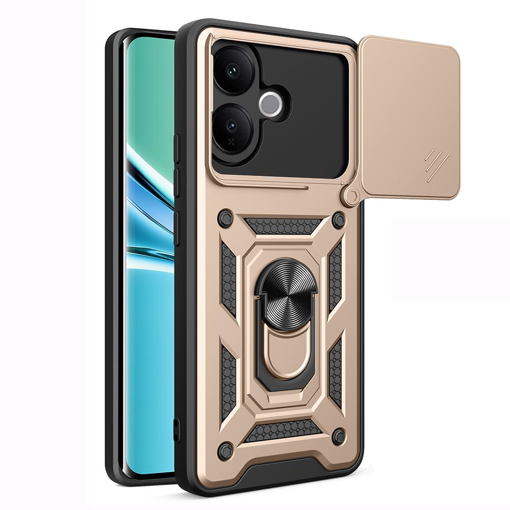 Armor Funda for VIVO V60 Lite Case Cover Slide Camera Protection Ring Holder Stand Shockproof Back Capa Funda