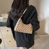New Summer Retro Commuting Fashion Texture Casual Print Temperament Simple Single-shoulder Armpit Small Square Women's Bag