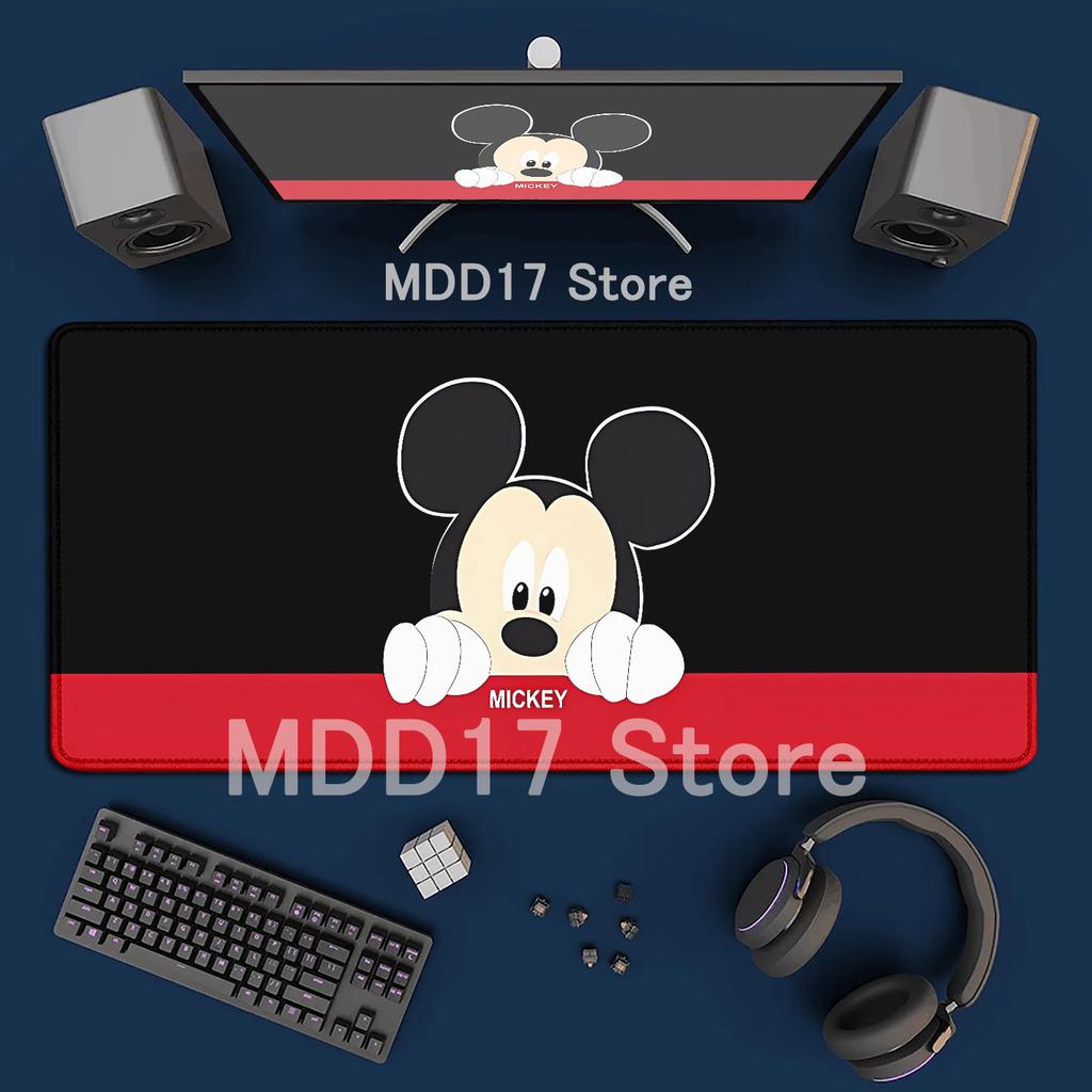 HD Printing Anime Mouse Pads Black and White Mickey Mouse Pad Speed Pc Computer Keyboard Desk Mat PC Gaming Accessories Mousepad