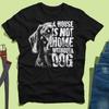 A House Is Not a Home Without a Dog Shirt, Distressed Dachshund Face Tee, Vintage Doxie Lover T-Shirt, Wiener Dog Gift, Cozy Pet Parent Tee