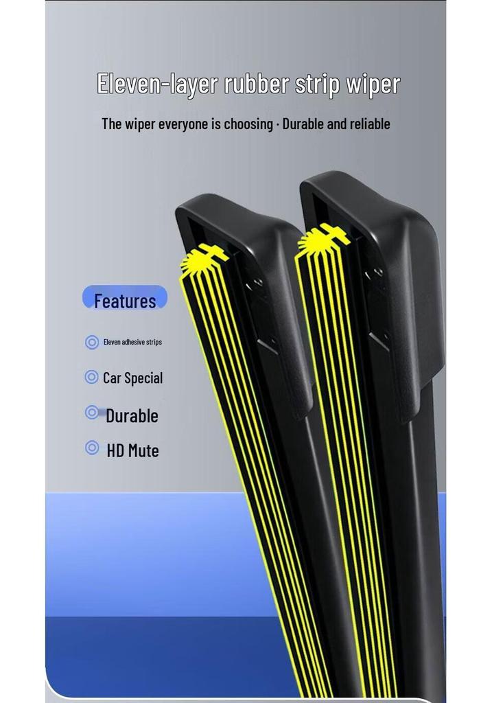 11th Layer Rubber Strip for Volvo XC60, S60, XC40, XC90, S90 Frameless Windshield Wiper Blades