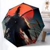 1pc Sekiro Shadows Automatic Umbrella 8 Rib Portable Folding Black Iron Frame for Outdoor, Beach, Travel, Beach Umbrella 224