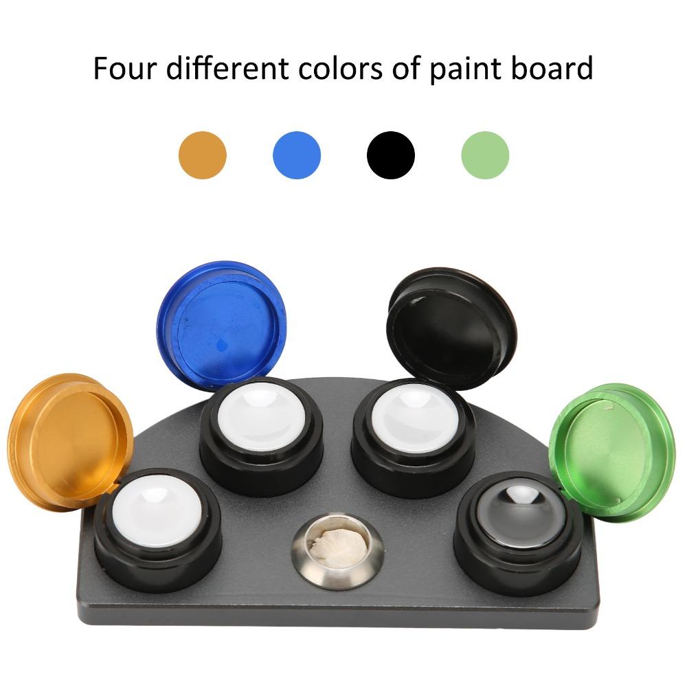 Professional 4 Plates Watch Oil Cup Alloy Material Ceramic Insert Watch Oiler Dish 4 Color With Lid Oil Cup Stand Amateurs Use