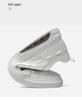 Men's Trendy Cross White Low-Top Cowhide Casual Shoes - Soft Sole, Korean Style