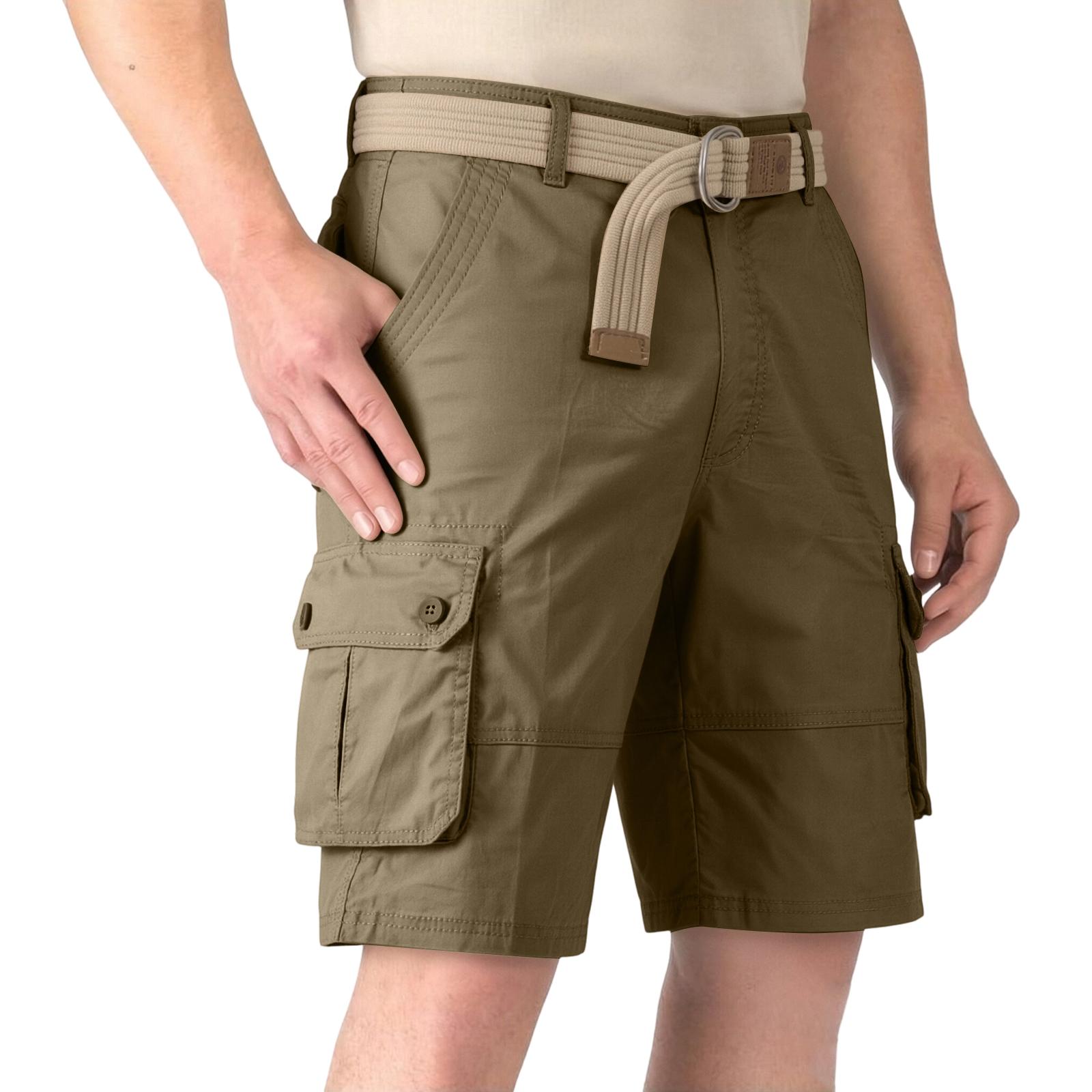 

Men s Casual And Fashionable Five-inch Length Shorts - Men s Lace-up Breathable Sports Multi-pocket Work Pants XL