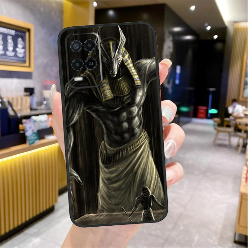 Anubis Ankh Pharaoh Case For Oppo A74 A54 A94 A78 A98 A18 A60 A80 A40 A38 A58 A96 A76 A16 A15 A17 A57 A77 A5 Pro