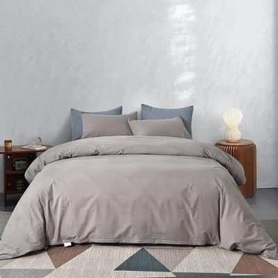 Solid Color Pattern Bedding Three-Piece Quilt Cover