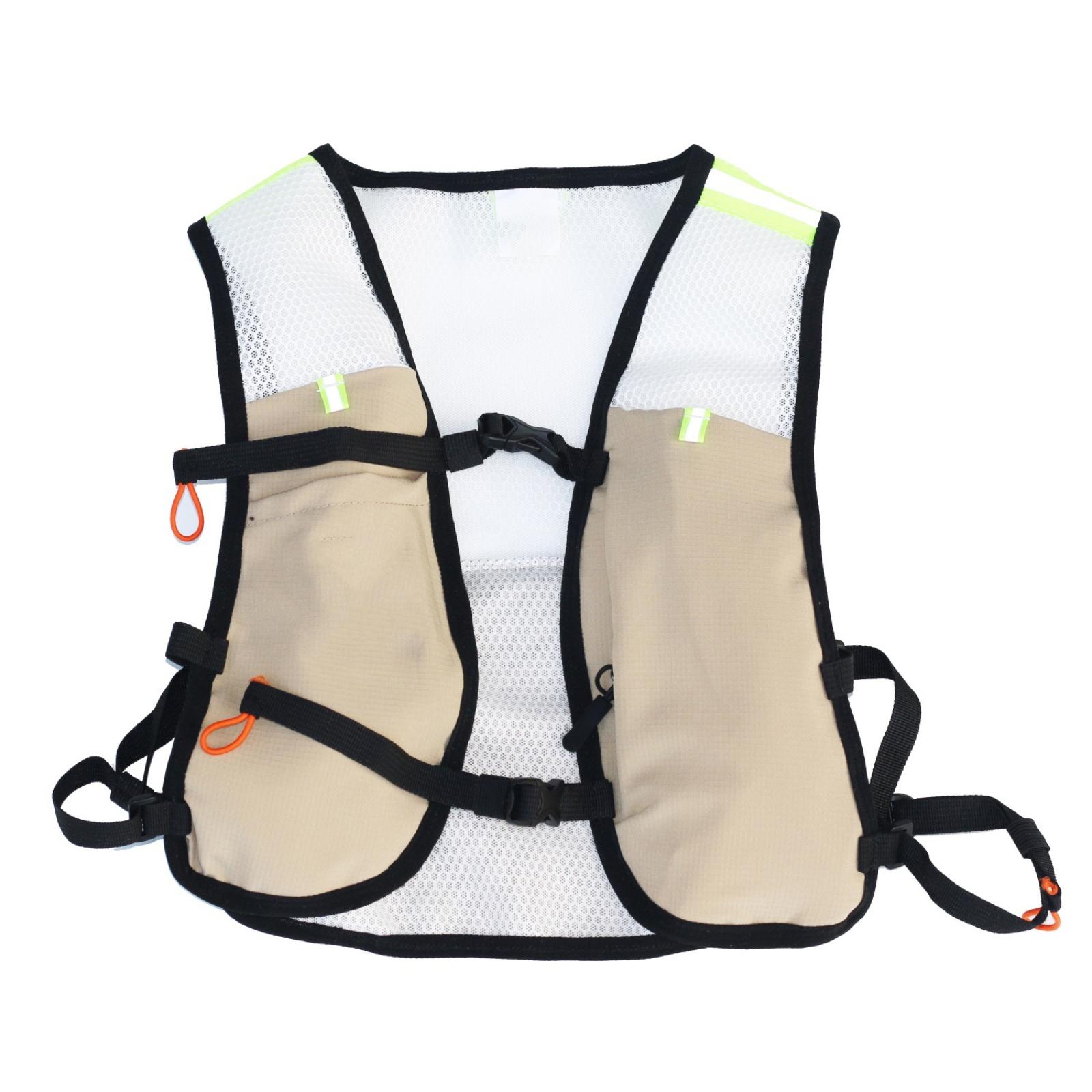 

Lightweight Breathable Running Vest Cycling Hiking Outdoor Sports Mesh Vest Adjustable Straps Marathon Competition Gear One Size