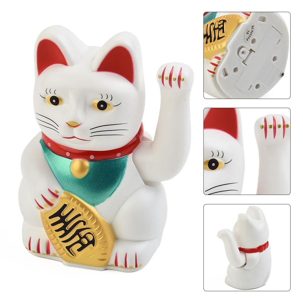 5inch Electric Waving Arm Lucky Cat Cashier New Store Opening Gift Chinese Cat Decoration