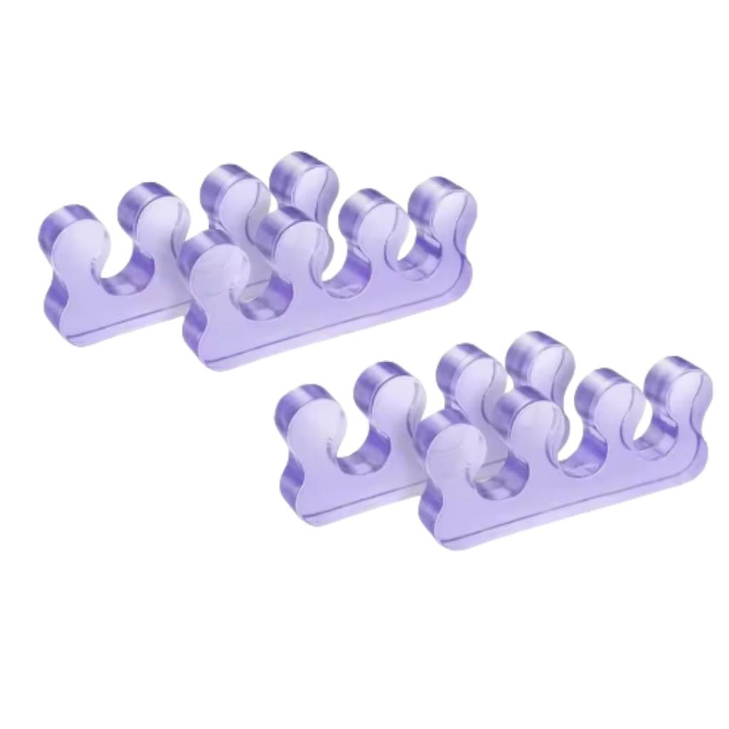 1Pair Three Hole Toe Separator Bunion Corrector Hallux Valgus Fixator Overlapping Toe Orthosis Toe Straightener Tool