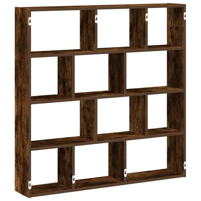 Maison Exclusive - Étagère cube murale 12 compartiments chêne fumé bois ingénierie