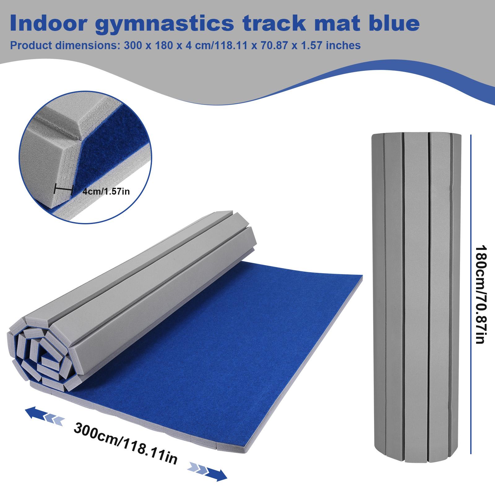 

Folding Gymnastics Tumbling Mat Grippy Surface Extra Thick Roll-Up Exercise Mat for Yoga Pilates Fitness Martial Art Stretching