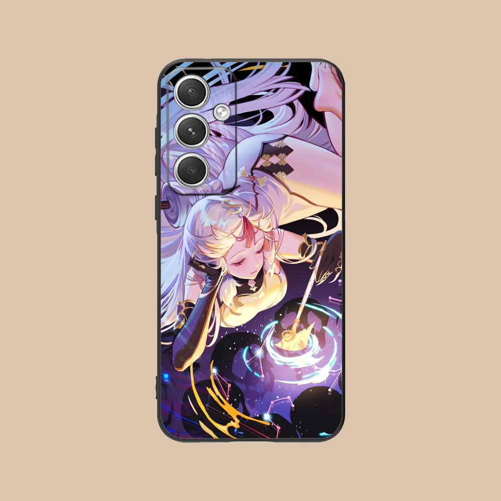 

Game GI Ningguang Matte TPU Mobile Phone Case for Samsung Galaxy S26 S25 S24 S23 S22 S21 S20 Note20 Plus FE Ultra Colorful Cover Galaxy Note20