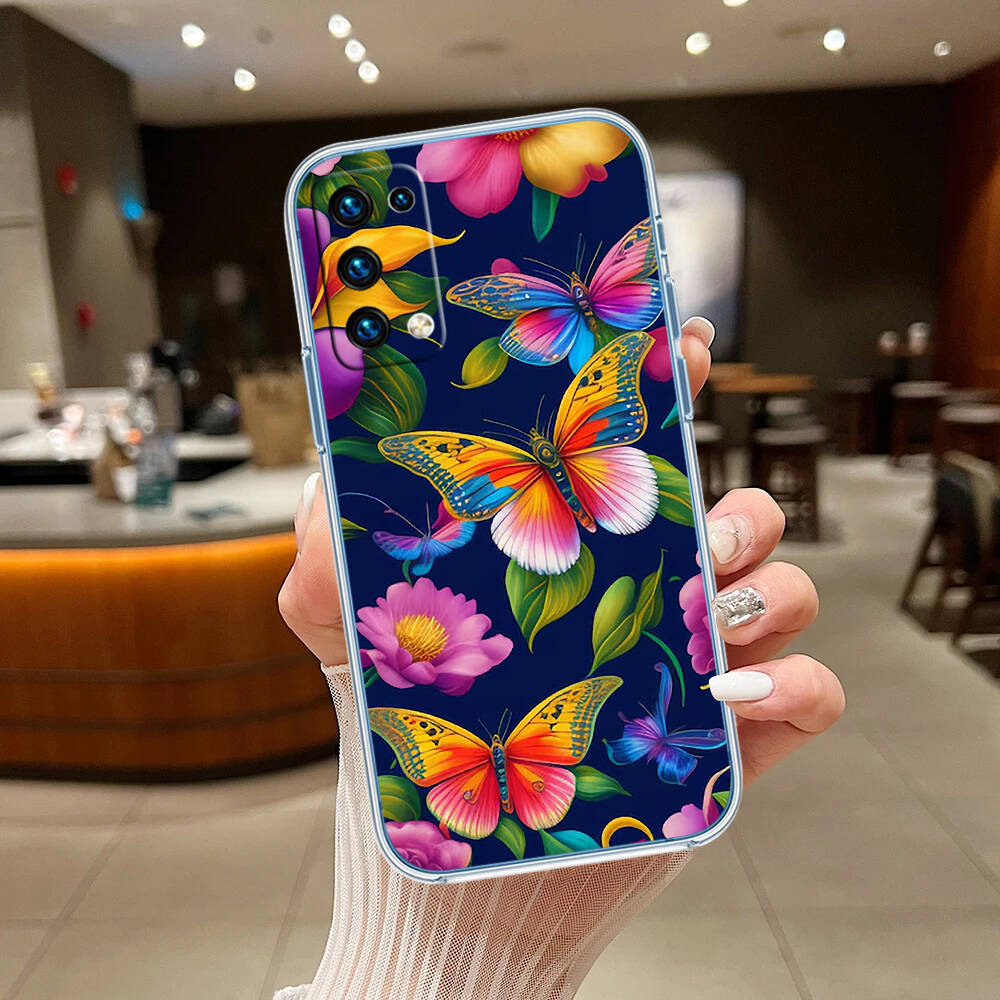 Colorful Butterfly Phone Case for Motorola Edge 20 30 S30 40 50 Fusion Lite Plus Pro Neo Ultra One Hyper Power Action Zoom Macro Vision