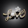 Faux Pearl Love Letter Brooch Decorative Brooch Pins New Lapel Pin  Coats Jackets Hats