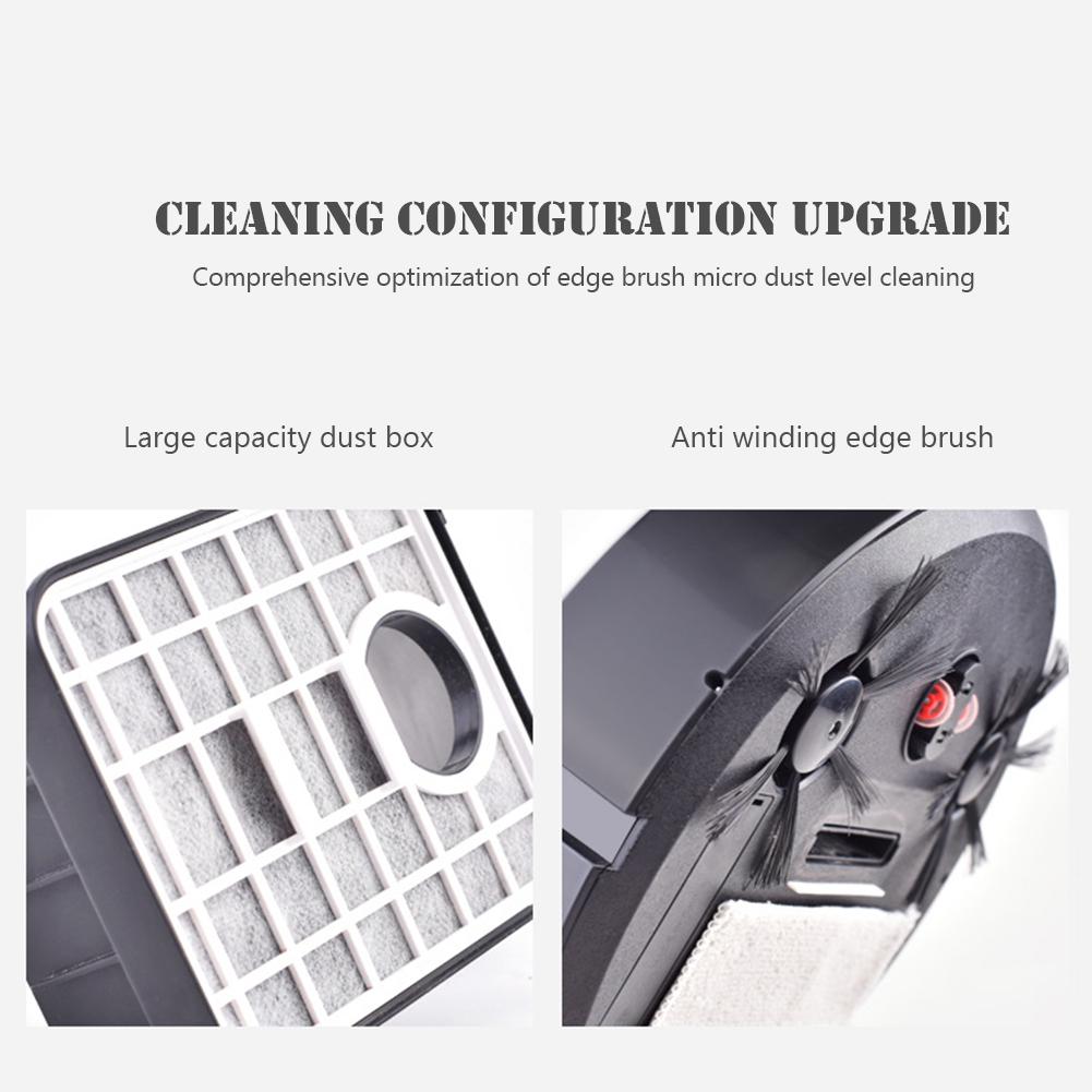 Smart Sweeping Robot 3-in-1 Automatic Vacuum Cleaner 1200 MAh Rechargable Cleaning Machine Low Noise Household Electronics