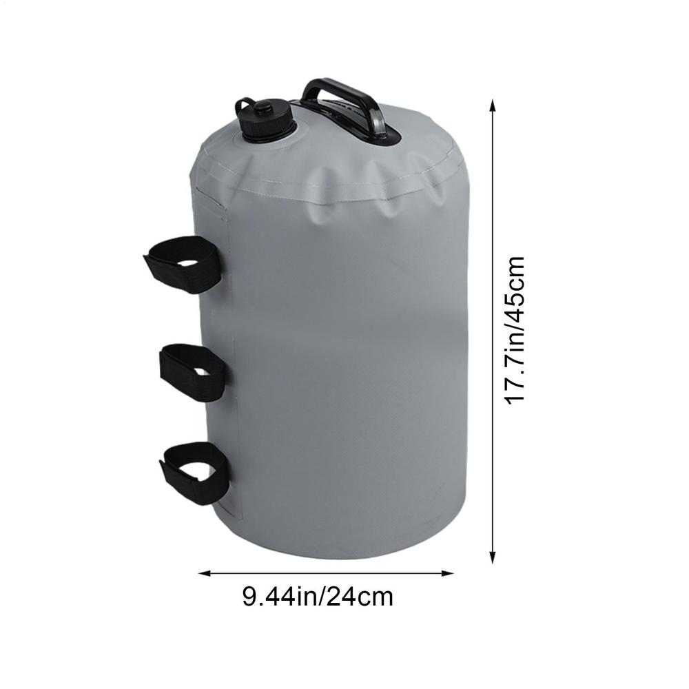 20L Canopy Water Weight Bag Outdoor Camping Tent Sand Bag PVC Tent Weights Sandbags Large Capacity Windproof for Outdoor Camping