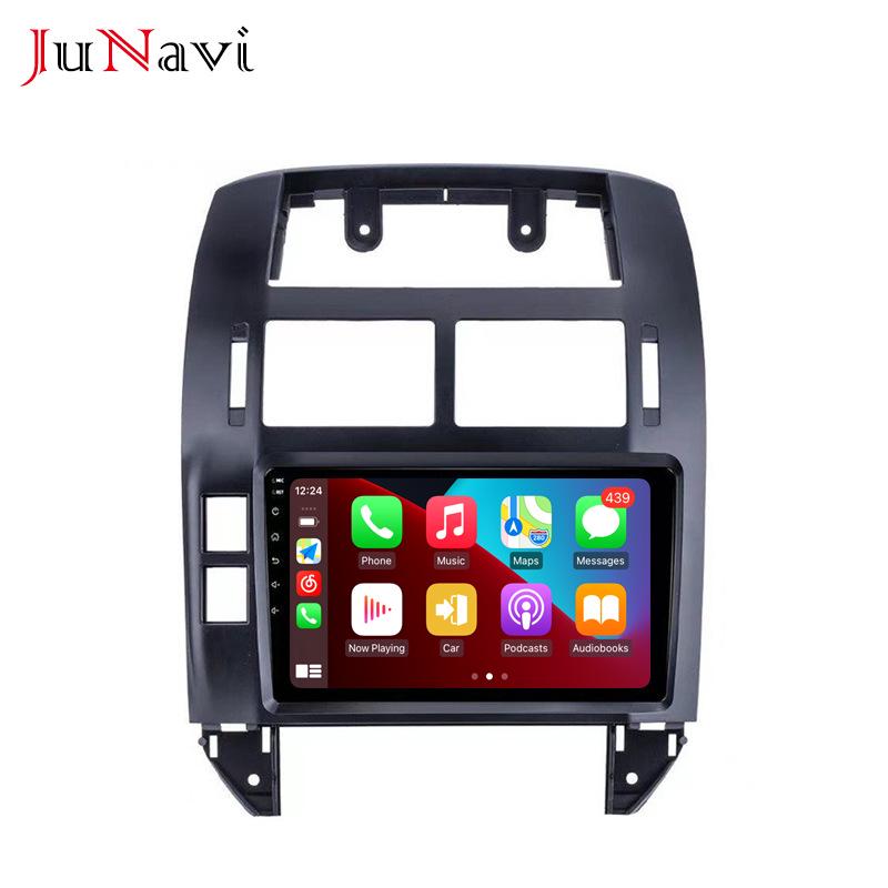 Compatible with 04-11 Volkswagen Polo Android Large Screen Car GPS Navigation with Bluetooth and Wireless CarPlay.