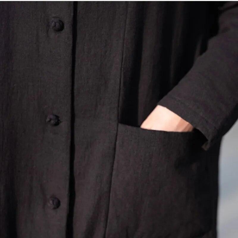 Johnature женские винтажные теплые парки со стойкой — фото 7