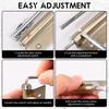 2Pcs Stainless Steel Automatic Door Closer Versatile Easy To Install Door Self Closing Hinge With 4 Adjustable Catch Speed