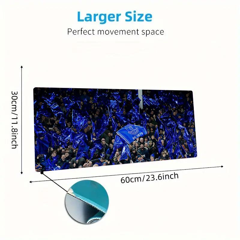 Everton Mouse Pad, Large Gaming Desk Mat, Non-slip XXL Mousepad for Laptop & Tablet, Mini PC Playmat with Stitched Edges