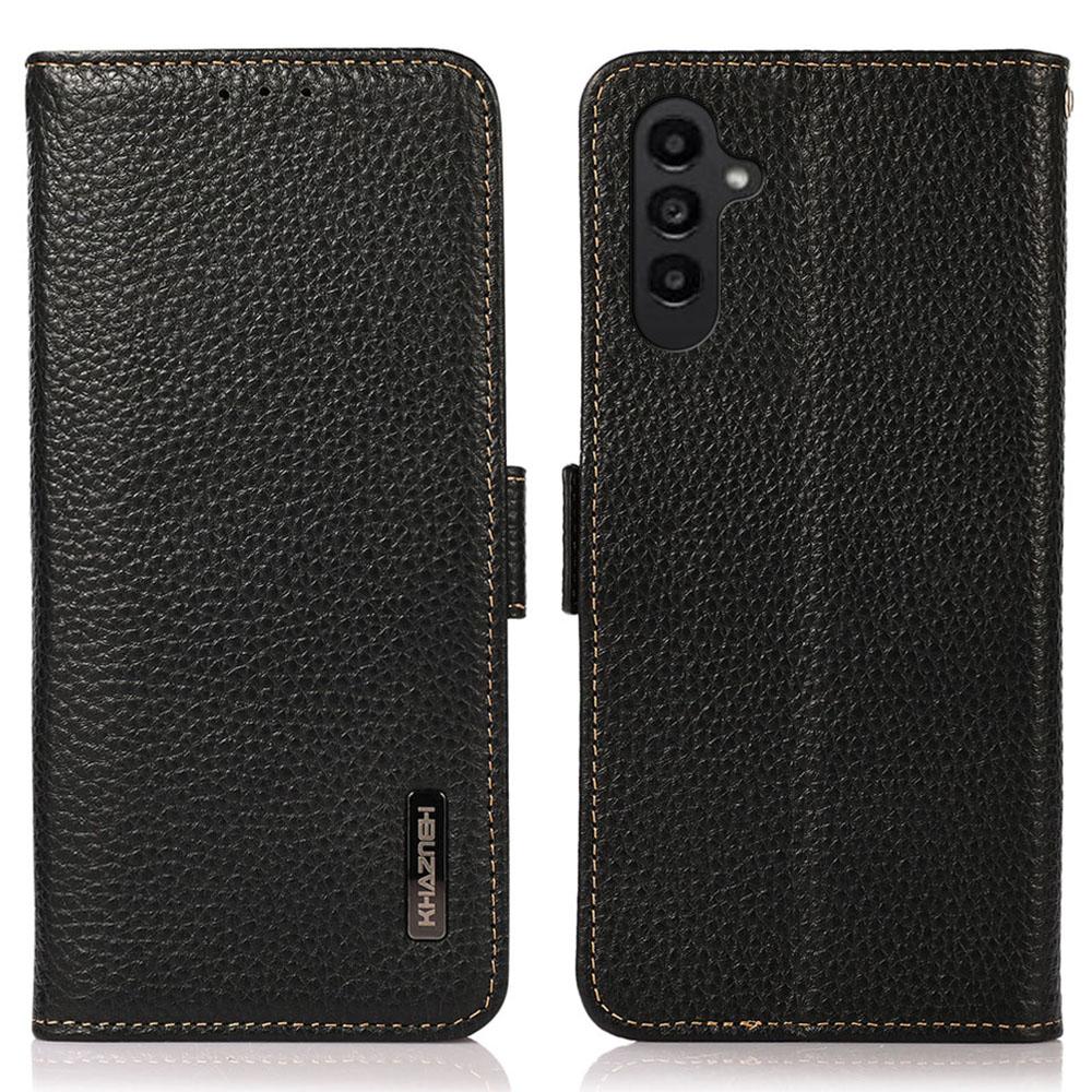 KHAZNEH for Samsung Galaxy S26/S26 Pro Phone Case Genuine Cow Leather Cover RFID Blocking