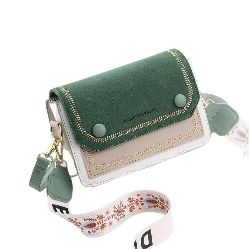 Neue hochwertige kontrastfarbene Macaron-Modetasche, kleine quadratische Tasche, Stil kleine Duftnote, süße Schönheitstasche, schlicht, vielseitig, Damentasche