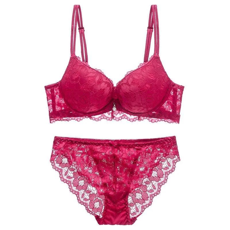 

Модный женский бюстгальтер с глубоким V-образным вырезом, кружевной пуш-ап, невидимый бюстгальтер с открытой спиной, нижнее белье 85B бордовый