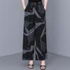 Dames Plus Size Wijde Pijpen Broeken, Elastische Taille Katoen Linnen Zomer Casual Broeken (XL-5XL)