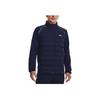 Under Armour Stretch Hybrid Warm Solid Color Stand Collar Down Jacket Men Jacket Midnight-Deep-Blue 1366290-410